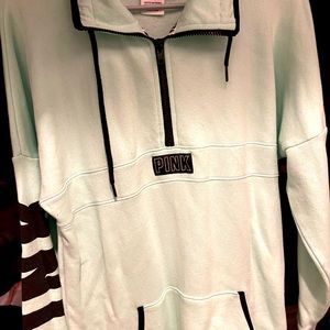 VS PINK Half Zip Top Sweater